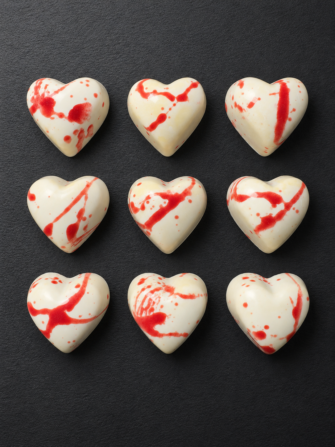 Bombons de gerds i xocolata blanca