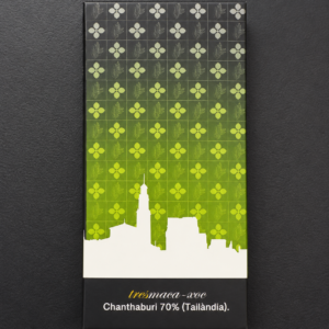 Rajola de xocolata Chanthaburi 70% de Tailàndia amb el nou packaging verd de Tresmaca-xoc